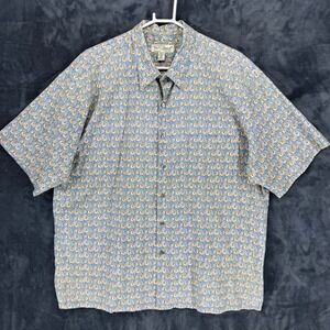 Tori Richard Mens 2XL Short Sleeve Button Up Shirt Honolulu Hawaii Cotton Lawn